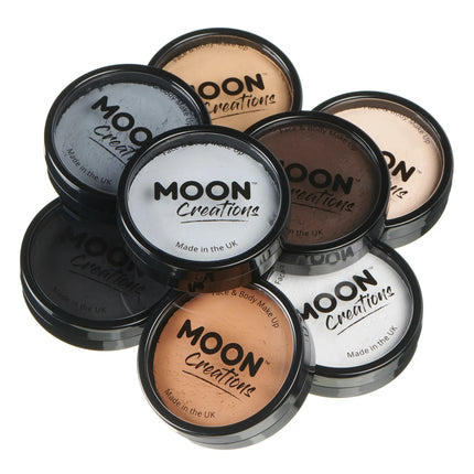 Moon Creations Pro Face Paint Cake Pots Marrone Scuro 36g