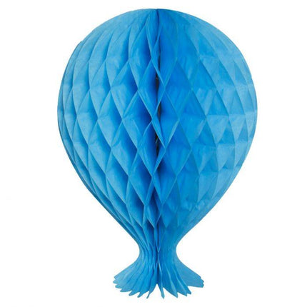 Palloncino a nido d'ape azzurro 37 cm