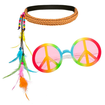 Set di costumi da hippie 2 pezzi