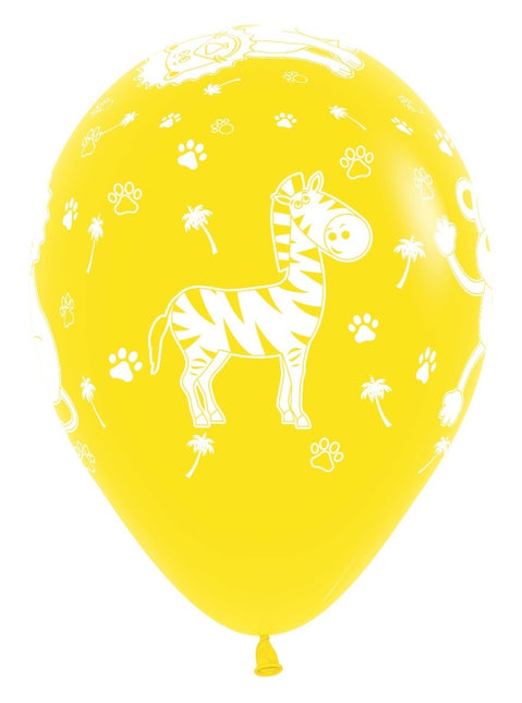 Palloncini Jungle Animals Fashion Mix 30cm 25pz