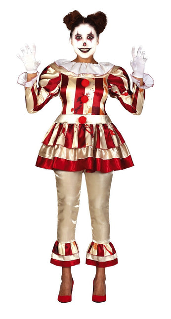 Costume da clown per Halloween da donna