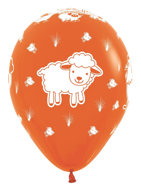 Palloncini Animali della Fattoria Mix 30cm 25pz