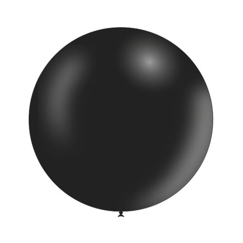 Palloncino gigante nero metallizzato 60 cm