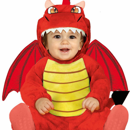 Costume da drago bambino rosso