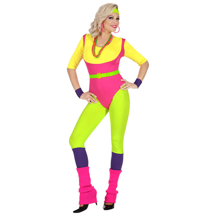 Costume da aerobica donna colorato