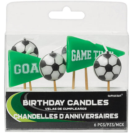 Candele da calcio 6cm 6pz