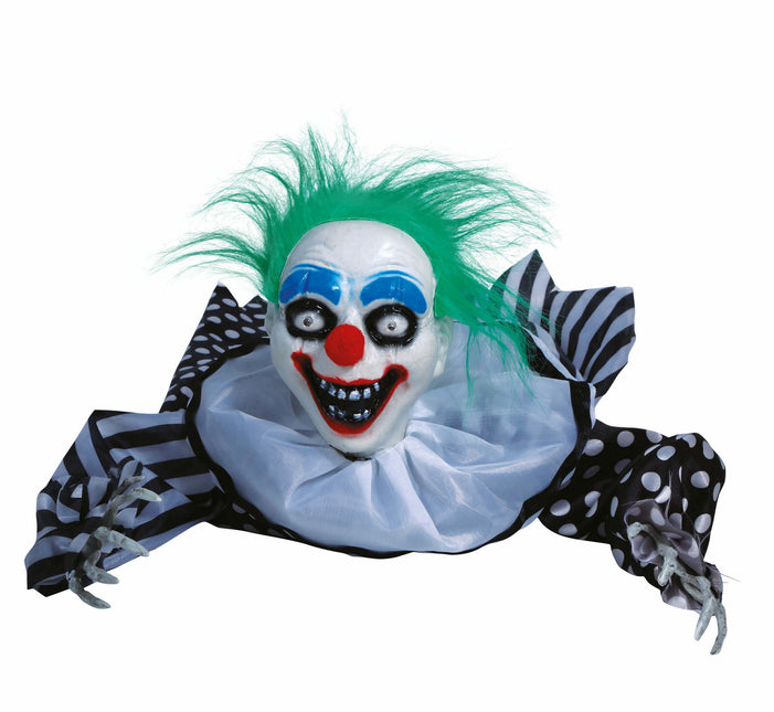 Decorazione da tavolo Halloween Clown con luce e suono 65 cm