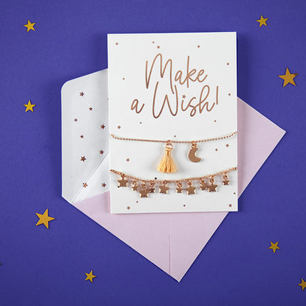 Biglietto d'auguri Braccialetti Make A Wish 14,8 cm