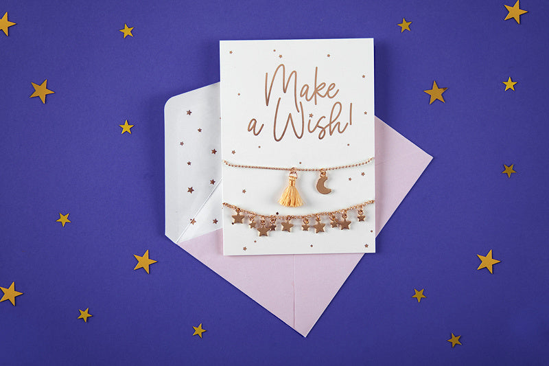 Biglietto d'auguri Braccialetti Make A Wish 14,8 cm