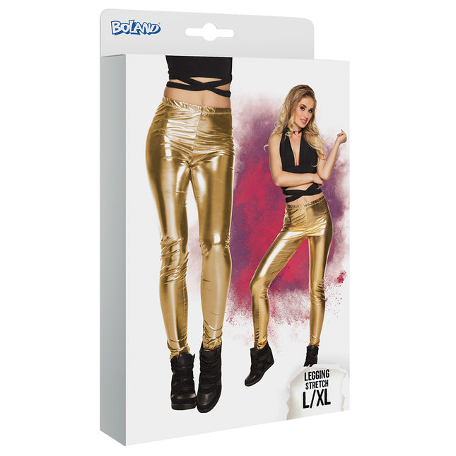 Legging oro metallizzato L-XL