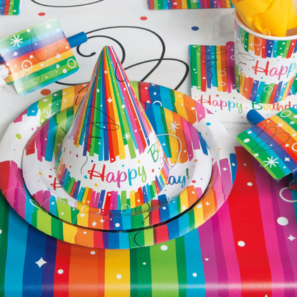 Sacchetti per feste in cellophane arcobaleno 20 pezzi