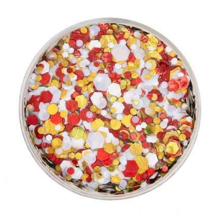 PXP Pressed Chunky Glitter Creme Big Red/White/Yellow 40ml