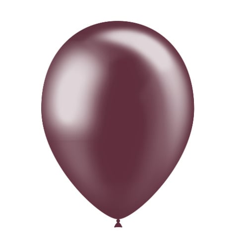 Palloncini rosso bordeaux metallizzati 25cm 10pz