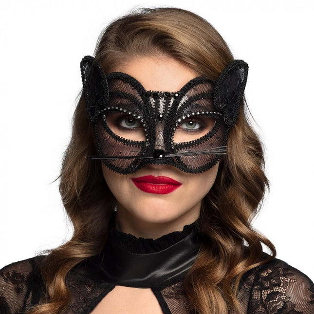 Maschera per gli occhi in pizzo Cat