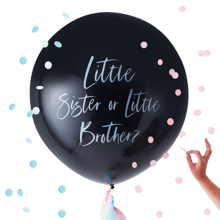 Palloncino Gender Reveal Fratello o Sorella 60 cm