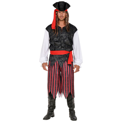 Costume da pirata uomo a righe