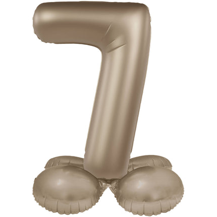 Palloncino figura 7 anni Oro 72cm