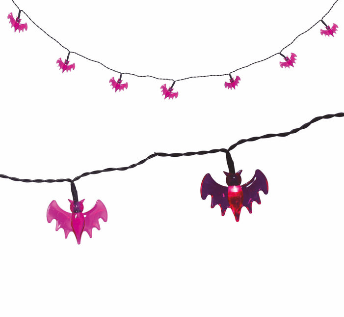 Ghirlanda luminosa di Halloween LED Pipistrelli 1,55 m