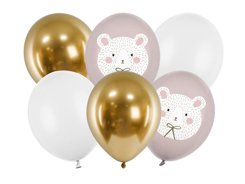 Palloncini Orso Polare Mix 30cm 6 pezzi