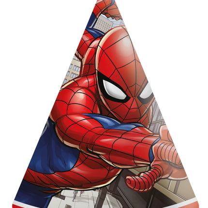 Cappelli da festa Spiderman 6 pezzi