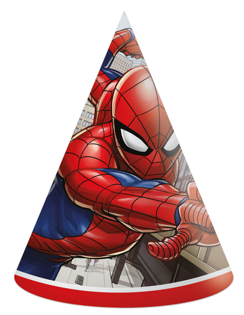 Cappelli da festa Spiderman 6 pezzi