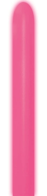 Palloncini da modellare Neon Fucsia 5cm 152cm 50pz