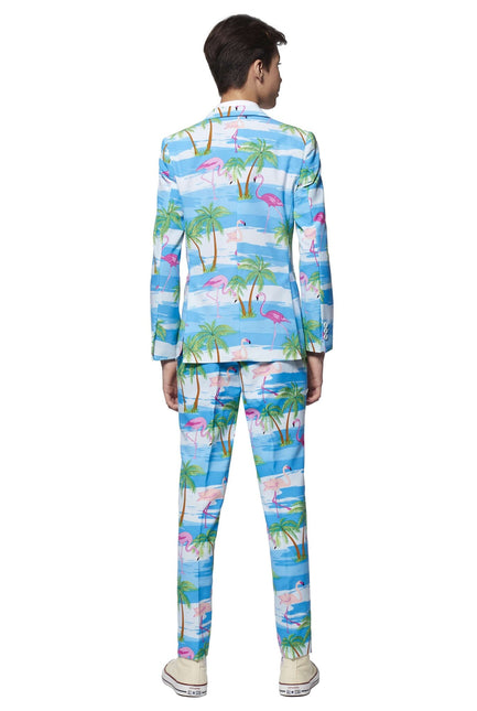 Ragazzo vestito alle Hawaii