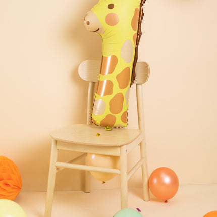 Palloncino ad elio 1 anno Giraffa vuoto 82 cm