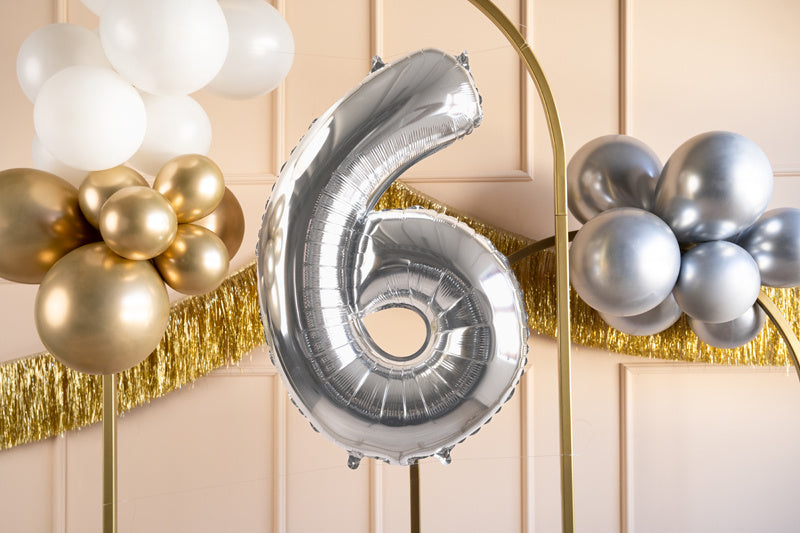 Palloncino a 6 anni Silver vuoto 72 cm