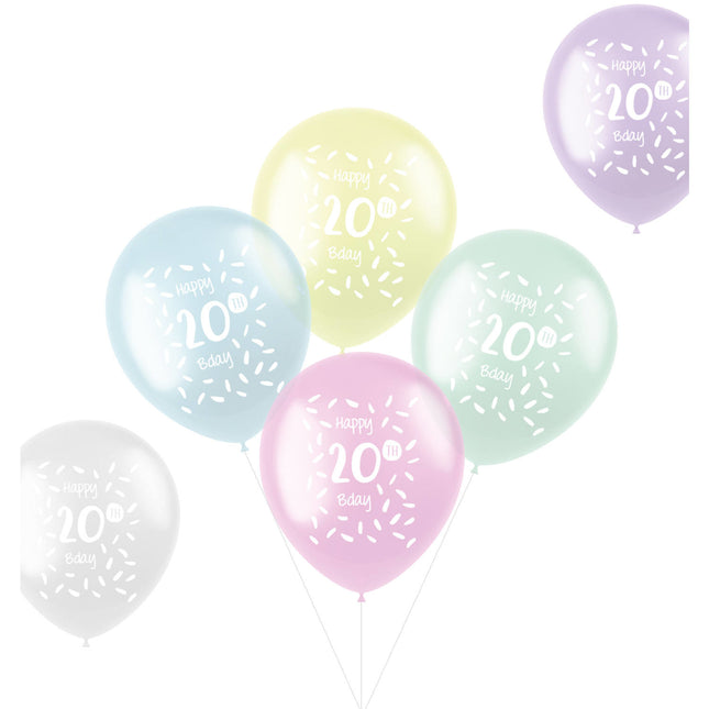 Palloncini Happy 20Th Bday 33cm 6pz