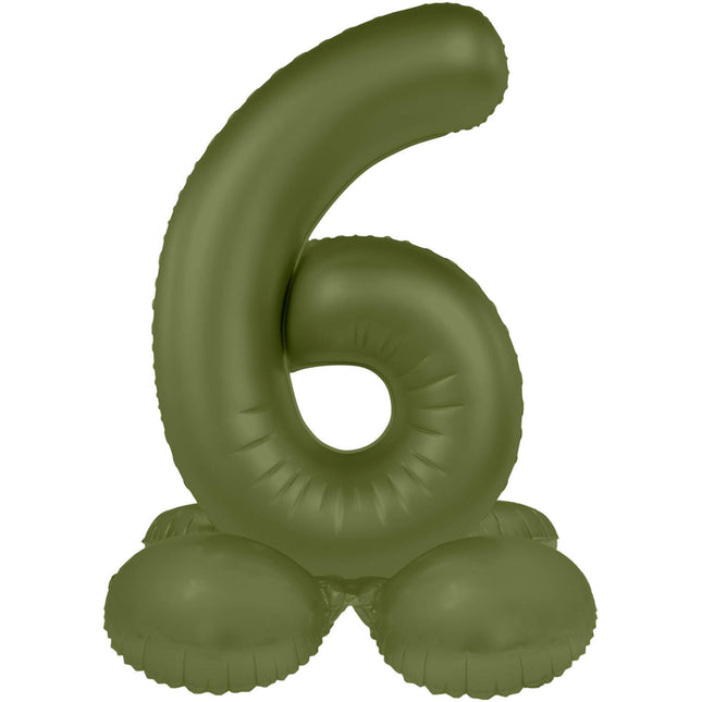 Palloncino di figura 6 anni verde opaco 72 cm