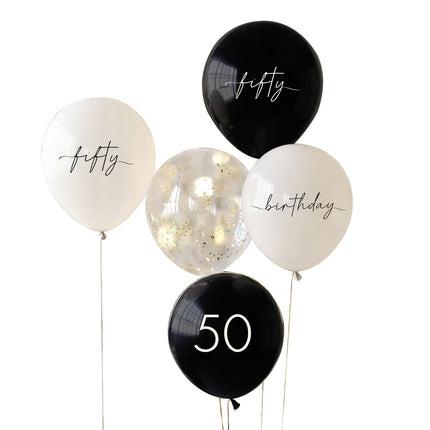 Set di palloncini 50 anni 30cm 5pz