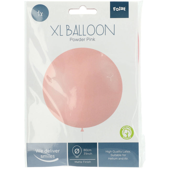 Palloncino rosa chiaro rosa polvere 80 cm