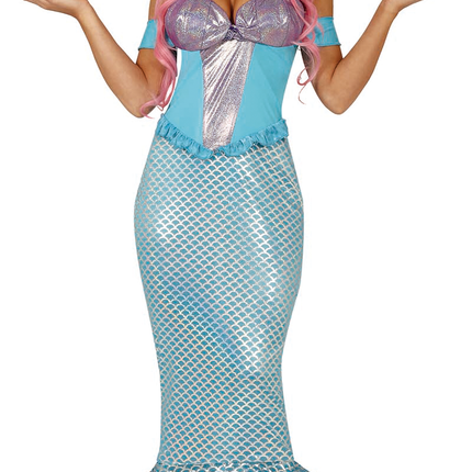 Costume da sirena blu