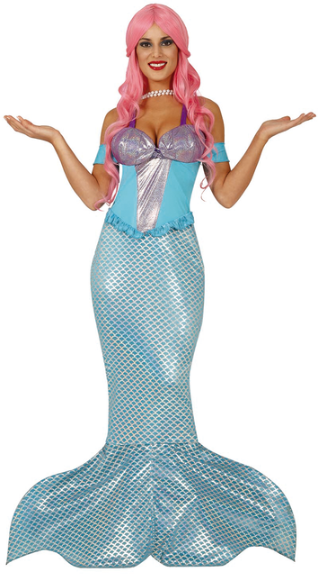 Costume da sirena blu