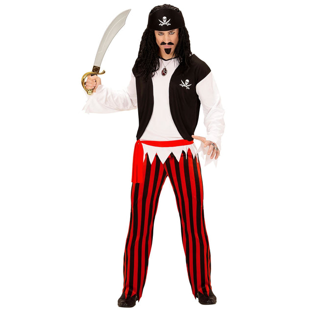 Costume da pirata uomo 4 pezzi