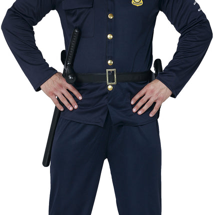 Costume da poliziotto blu scuro da uomo