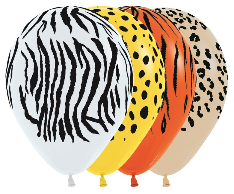 Palloncini Jungle Stripes Mix 30cm 25pz