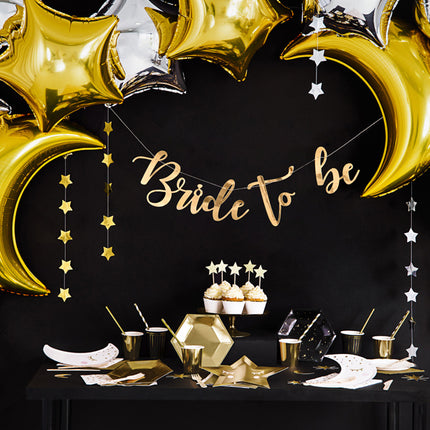 Cake topper Stelle oro 11,5 cm 6 pezzi