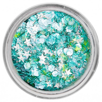 PXP Pressed Chunky Glitter Creme Turquoise Ocean 10ml