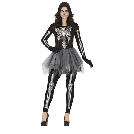 Tutù da donna per il costume di Halloween da scheletro