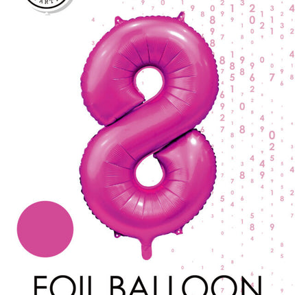 Pallone Figura fucsia 8 anni lucido 86 cm