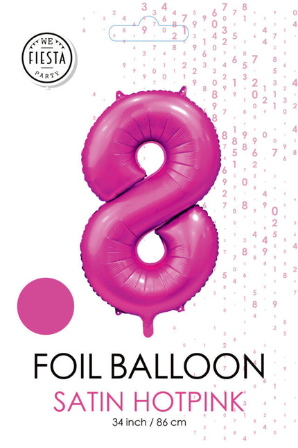 Pallone Figura fucsia 8 anni lucido 86 cm