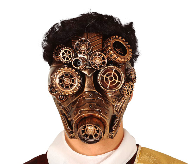 Maschera Steampunk Oro