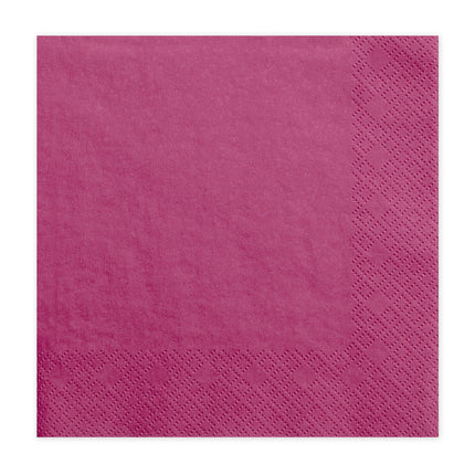 Tovaglioli fucsia 33cm 20pz