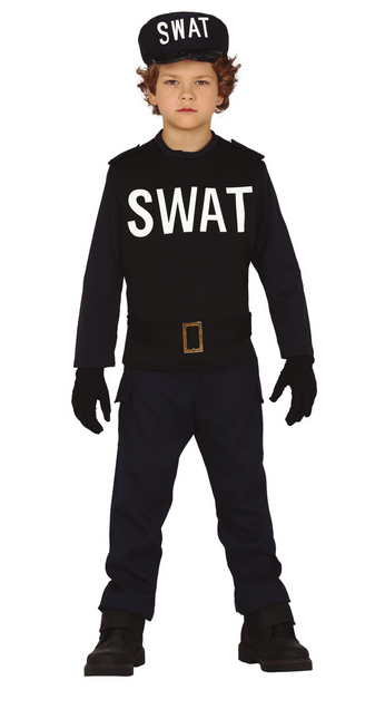 Bambino con tuta Swat