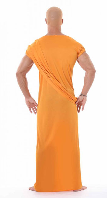 Costume da monaco arancione da uomo