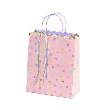 Borsa regalo Stars Pink 32cm