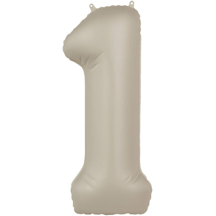 Palloncino Figura 1 Anno Nudo Opaco 86cm