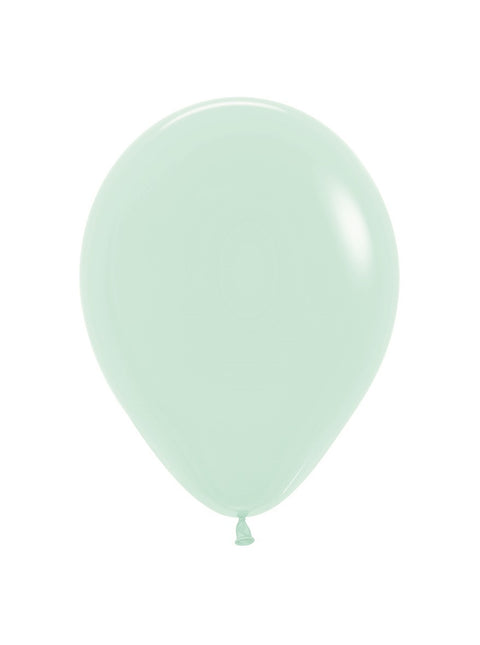 Palloncini verde pastello opaco 23 cm 50 pz.